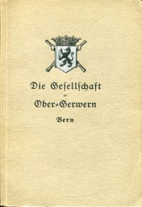 Stürler, Die Gesellschaft zu Ober-Gerwern in Bern. (Umschlag)
