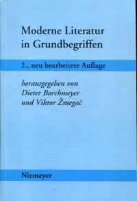 Borchmeyer, Moderne Literatur in Grundbegriffen. (Umschlag)
