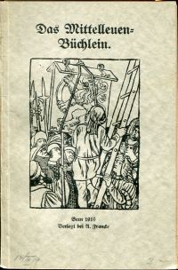 Münger, Das Mittelleuen-Büchlein. (Umschlag)