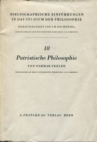 Perler, Patristische Philosophie. (Umschlag)