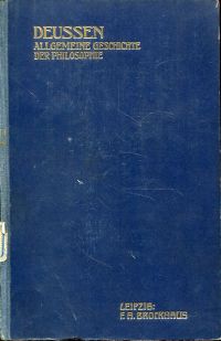 Deussen, Allgemeine Geschichte der Philosophie (Umschlag)