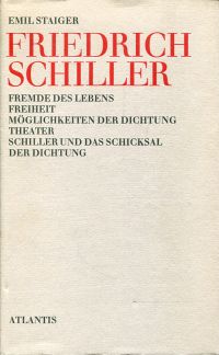 Staiger, Friedrich Schiller. (Umschlag)