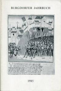 Burgdorfer Jahrbuch, 52. Jahrgang 1985. (Umschlag)
