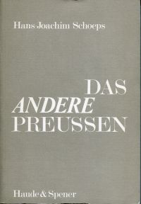 Schoeps, Das andere Preussen. (Umschlag)