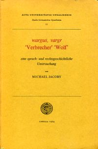Jacoby, wargus, vargr, Verbrecher, Wolf. (Umschlag)