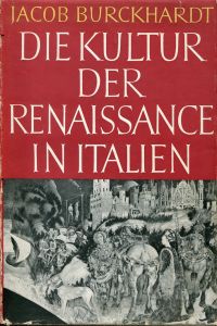Burckhardt, Die Kultur der Renaissance in Italien. (Umschlag)