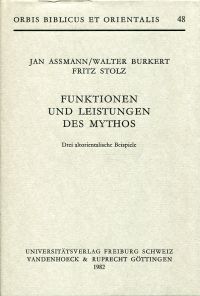 Assmann, Funktionen und Leistungen des Mythos. (Umschlag)