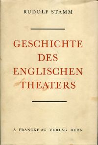 Stamm, Geschichte des englischen Theaters. (Umschlag)