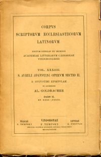 Augustius, Operum Sectio II, Pars II: EP XXXI - CXXIII. (Umschlag)