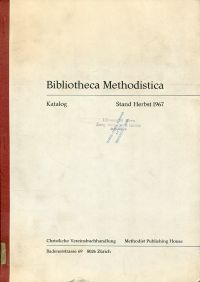 Bibliotheca Methodistica. (Umschlag)