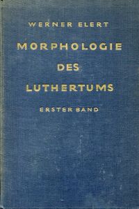 Elert, Theologie und Weltanschauung des Luthertums. (Umschlag)