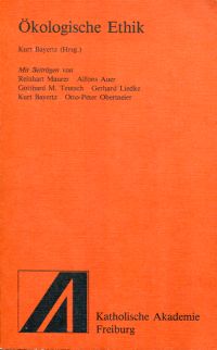 Bayertz, Ökologische Ethik. (Umschlag)