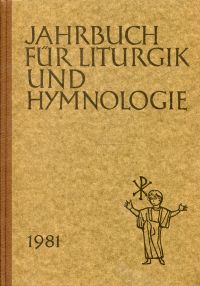 Ameln, Jahrbuch für Liturgik und Hymnologie, 25. Band 1981. (Umschlag)