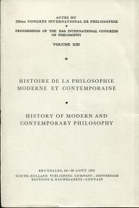 Actes du XIème Congrès International de Philosophie, Bruxelles, 20 - 26 août 195 (Umschlag)