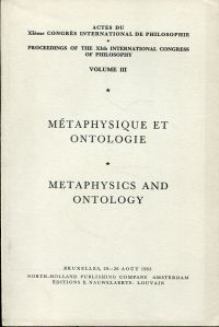 Actes du XIème Congrès International de Philosophie : Bruxelles, 20-26 août 1953 (Umschlag)