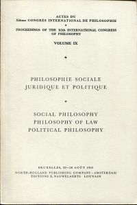 Actes du XIème Congrès International de Philosophie, Bruxelles, 20 - 26 août 195 (Umschlag)