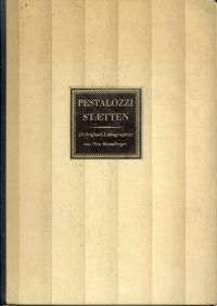 Baumberger, Pestalozzi-Staetten. (Umschlag)