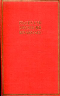 Blei, Frauen und Männer der Renaissance. (Umschlag)