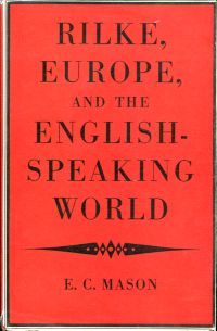 Mason, Rilke, Europe, and the English-Speaking World. (Umschlag)