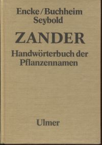 Zander, Handwörterbuch der Pflanzennamen. (Umschlag)