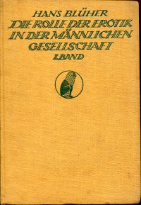 Blüher, Die Rolle der Erotik (Umschlag)