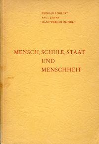 Englert, Mensch, Schule, Staat und Menschheit. (Umschlag)