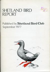Marshall, Shetland Bird Report 1976. (Umschlag)