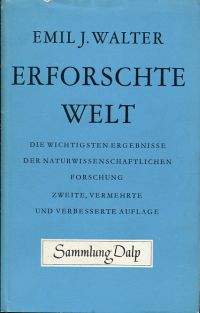 Walter, Erforschte Welt. (Umschlag)