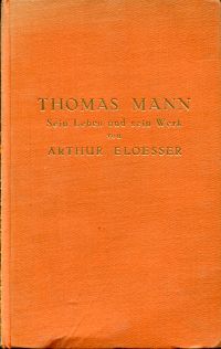 Eloesser, Thomas Mann. (Umschlag)