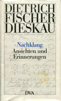Fischer-Dieskau, Nachklang. (Umschlag)