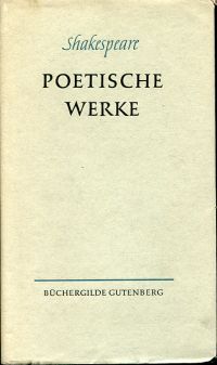 Shakespeare, Poetische Werke. (Umschlag)