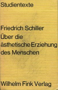 Schiller, Über die ästhetische Erziehung des Menschen. (Umschlag)