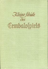 Harich-Schneider, Die Kunst des Cembalo-Spiels. (Umschlag)