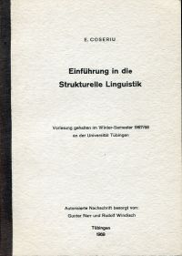 Coseriu, Einführung in die Strukturelle Linguistik. (Umschlag)