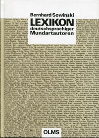 Sowinski, Lexikon deutschsprachiger Mundartautoren (Einband)