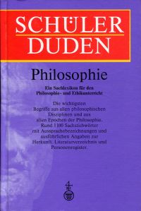 Schülerduden Die Philosophie. (Umschlag)
