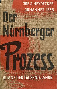 Heydecker, Der Nürnberger Prozess. (Umschlag)