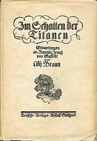 Braun, Im Schatten der Titanen. (Umschlag)