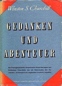 Churchill, Gedanken und Abenteuer. (Umschlag)