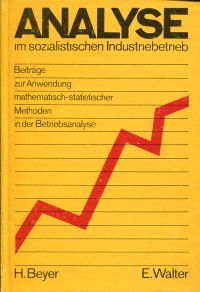 Beyer, Analyse im sozialistischen Industriebetrieb. (Umschlag)