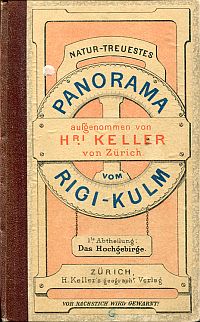 Keller, Panorama vom Rigi-Kulm, 1800 Met. üb. Meer, 1te. Abtheilung: (Umschlag)
