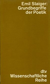 Staiger, Grundbegriffe der Poetik. (Umschlag)