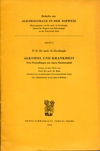 Zurukzoglu, Alkohol und Krankheit. (Umschlag)