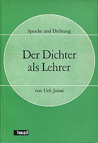 Jaussi, Der Dichter als Lehrer. (Umschlag)
