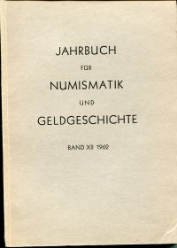 Jahrbuch für Numismatik und Geldgeschichte (Umschlag)
