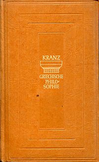 Kranz, Die griechische Philosophie. (Umschlag)
