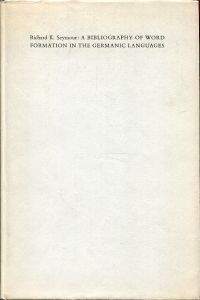 Seymour, A Bibliography of Word Formation in the Germanic Languages. (Umschlag)