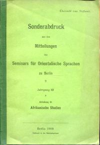 Häfliger, Kimatengo-Wörterbuch. (Umschlag)