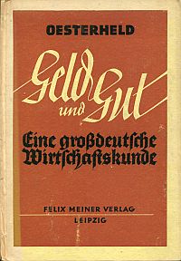 Oesterheld, Geld und Gut. (Umschlag)
