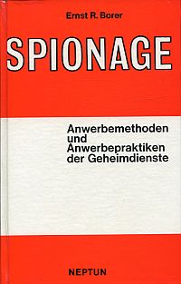 Borer, Spionage. (Umschlag)